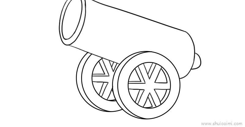 大炮车儿童画怎么画 大炮车简笔画画法