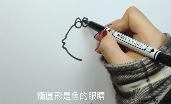 可爱热带鱼儿童画怎么画 热带鱼简笔画图片加颜色