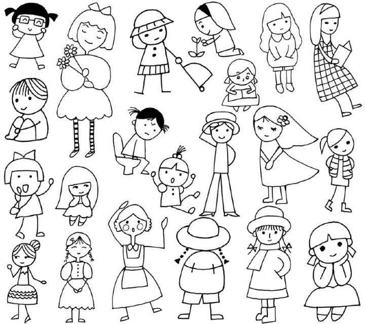 儿童简笔画人物 儿童简笔画人物男孩