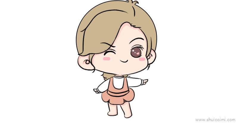 人物少女儿童画怎么画 人物少女简笔画步骤