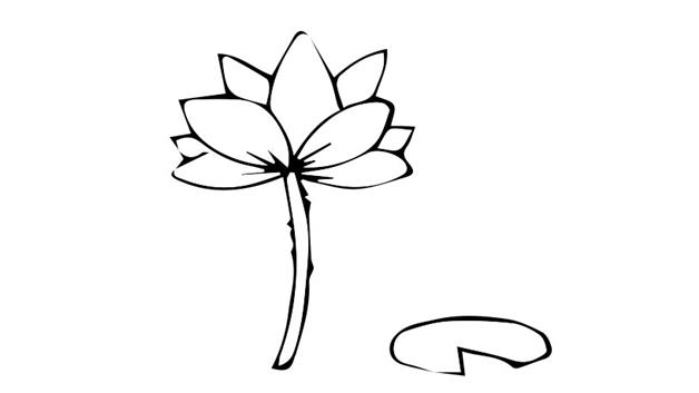 池塘的简笔画怎么画 池塘简笔画顺序