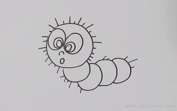 毛毛虫简笔画怎么画 毛毛虫简笔画简单