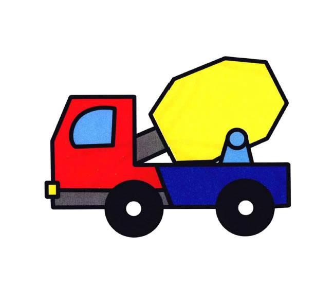 搅拌车简笔画 搅拌车简笔画图片大全