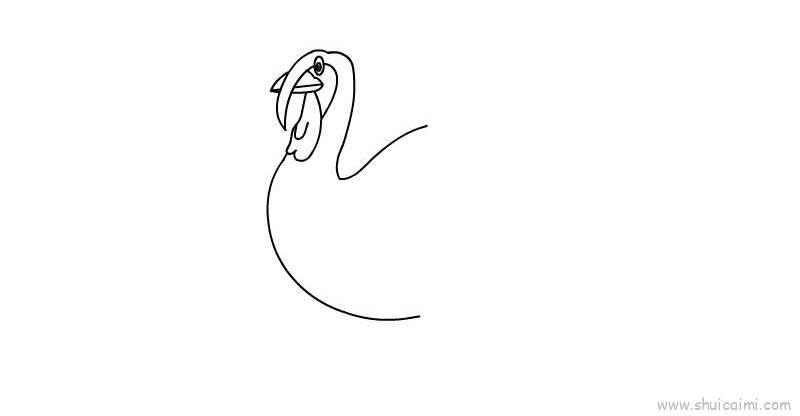 火鸡儿童画怎么画 火鸡简笔画图片大全