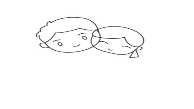 拥抱的简笔画怎么画 拥抱简笔画图片大全