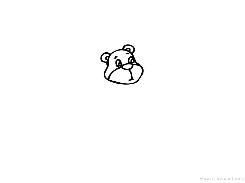 狗熊简笔画怎么画 狗熊简笔画图片大全