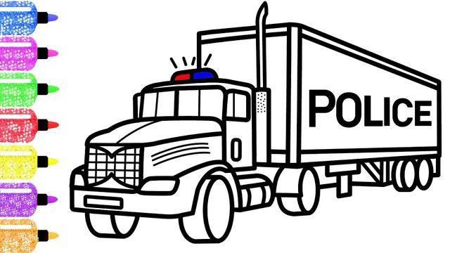 货车简笔画 货车简笔画儿童画