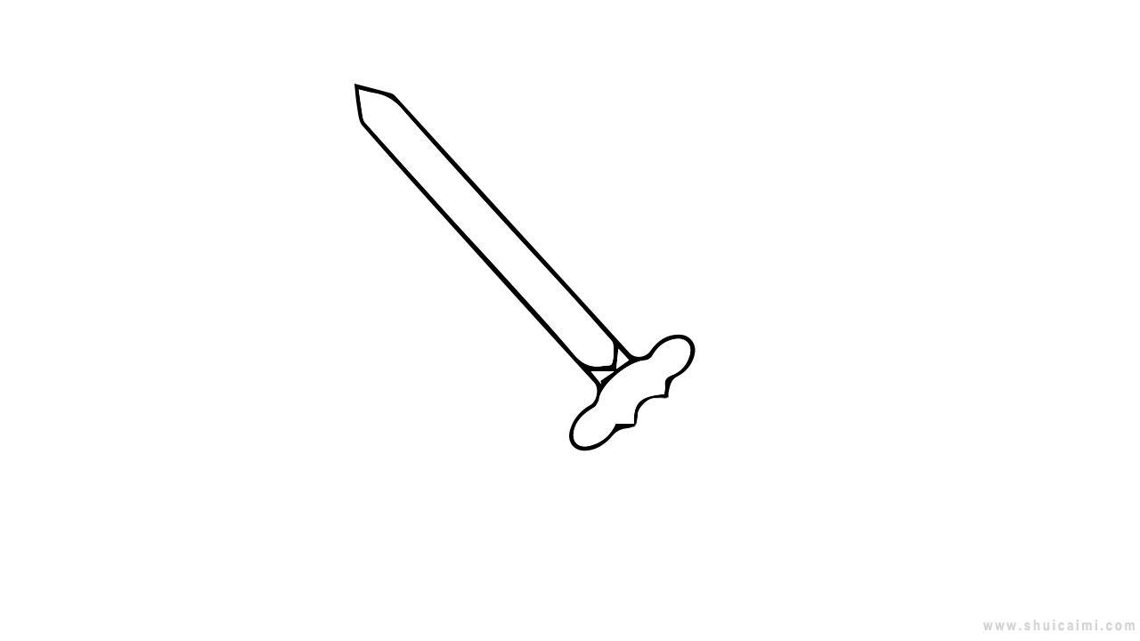 宝剑简笔画怎么画 宝剑简笔画顺序