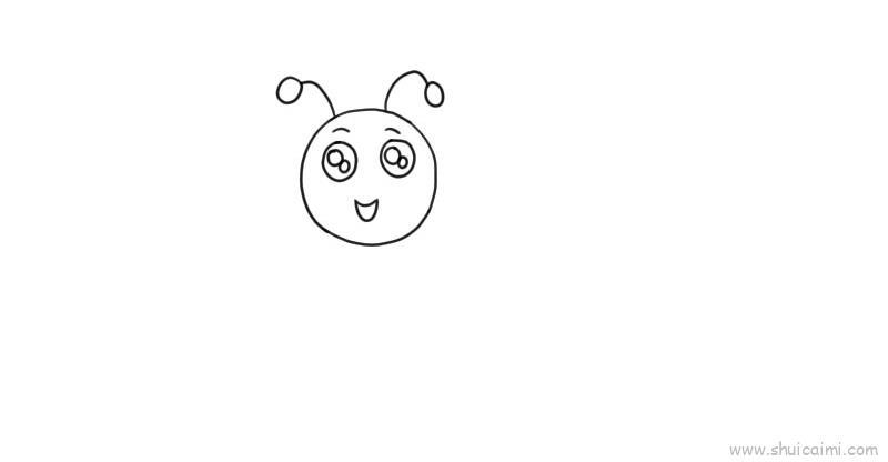 可爱毛毛虫儿童画怎么画 可爱毛毛虫简笔画好看