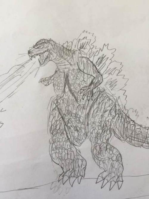 哥斯拉简笔画 哥斯拉简笔画图片大全