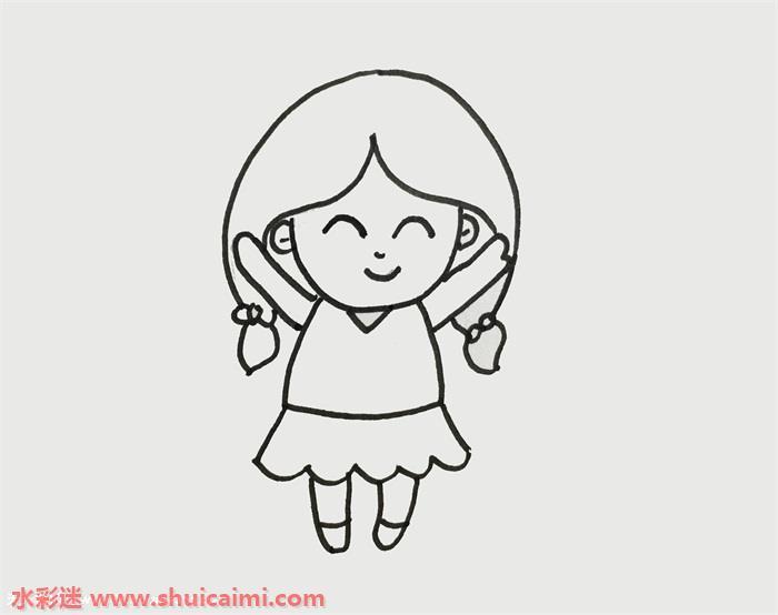 六一怎么画 好看六一简笔画步骤图