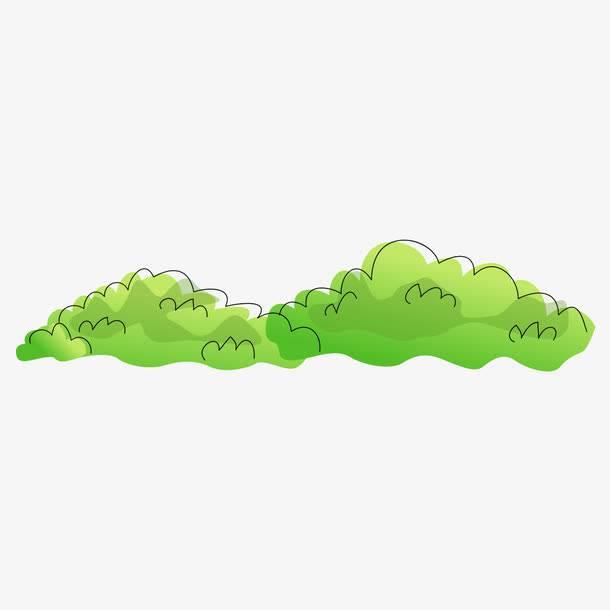 灌木丛简笔画 灌木丛简笔画图片儿童