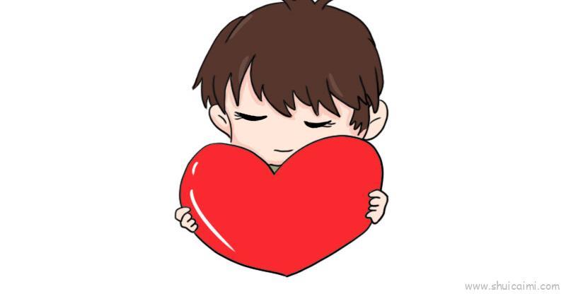 感恩节献爱心儿童画怎么画 感恩节献爱心简笔画图片