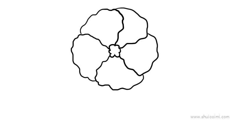 芙蓉花儿童画怎么画 芙蓉花简笔画简单