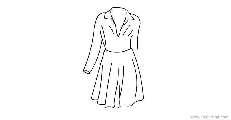 衣服裙子儿童画怎么画 衣服裙子简笔画图片
