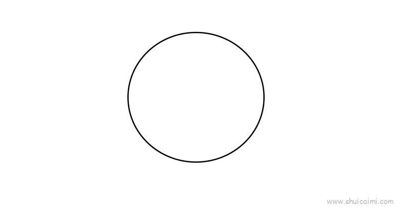 圆形动物头像儿童画怎么画 圆形动物头像简笔画简单