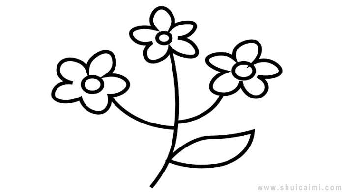 丁香花简笔画怎么画 丁香花简笔画顺序