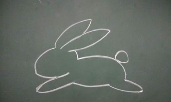 玉兔简笔画 玉兔简笔画可爱卡通版