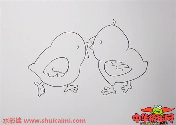 小鸡怎么画 小鸡简笔画简单彩色