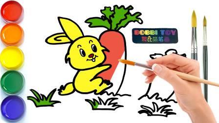 拔萝卜简笔画 拔萝卜简笔画场景图