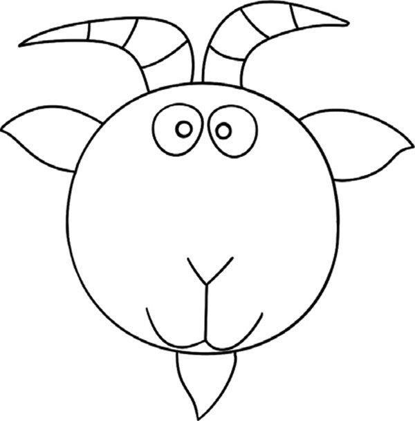 经验丰富的老山羊的简笔画怎么画 经验丰富的老山羊简笔画好看