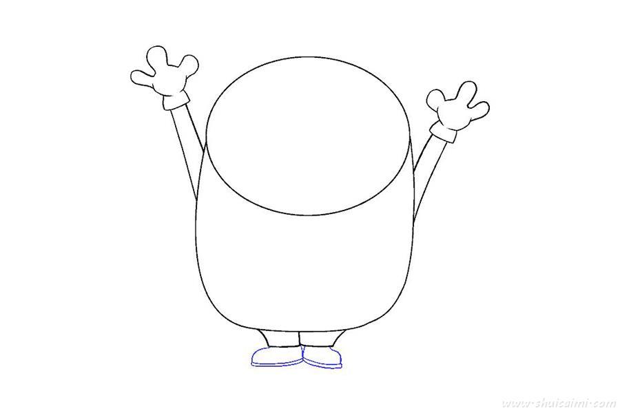 小黄人鲍勃怎么画 小黄人鲍勃简笔画步骤