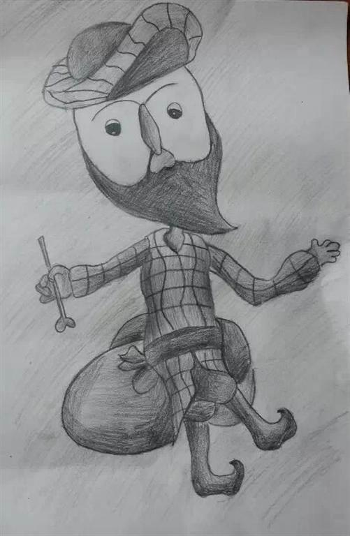 阿凡提简笔画简单绘画 阿凡提的简笔画涂色