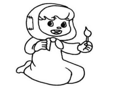 卖火柴的小女孩简笔画 卖火柴的小女孩简笔画