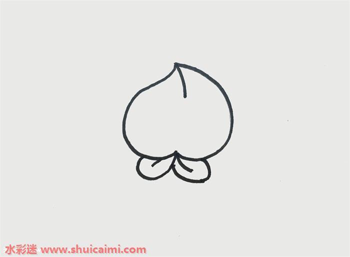 桃子怎么画 桃子简笔画简单好看彩色