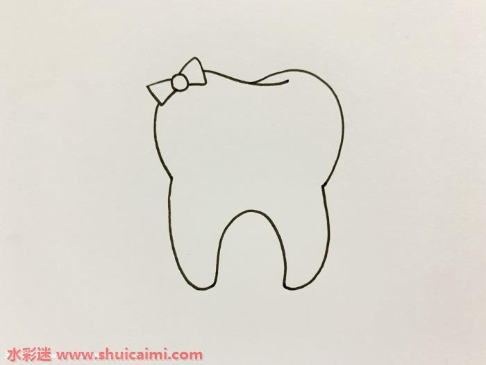 卡通牙齿怎么画 卡通牙齿简笔画画法