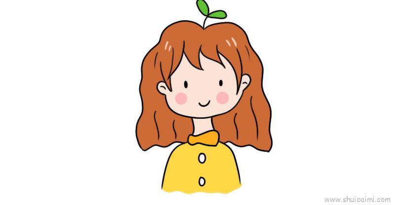 抖音最火小女孩儿童画怎么画 抖音最火小女孩简笔画图片