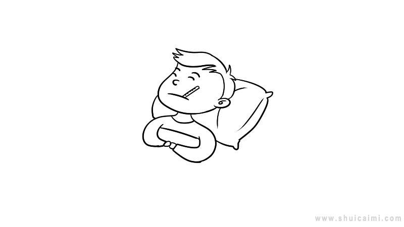 病人简笔画怎么画 病人简笔画画法