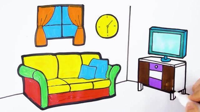 房间简笔画 房间简笔画图片