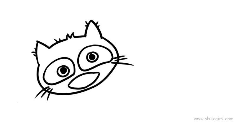 麝香猫儿童画怎么画 麝香猫简笔画步骤