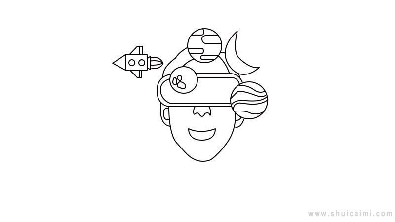 让视界更精彩简笔画怎么画 让视界更精彩简笔画图片大全