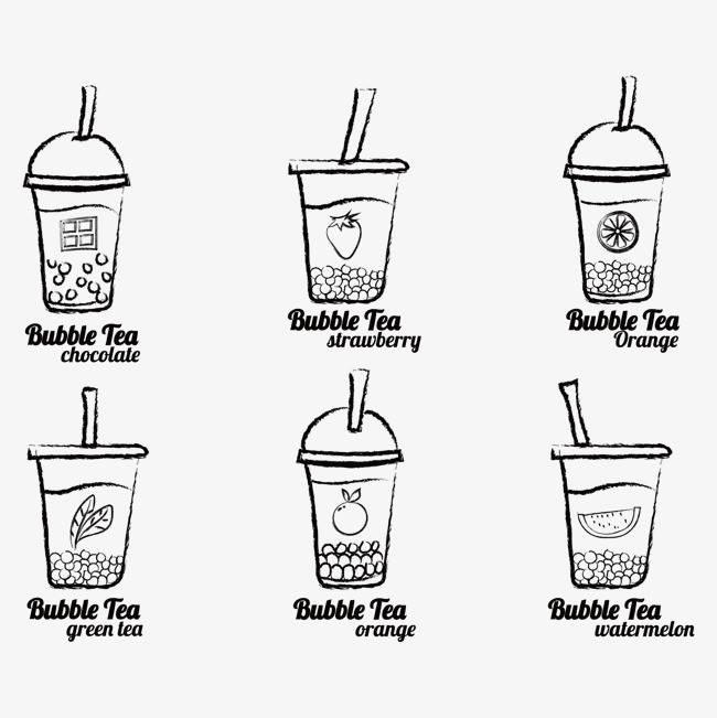 奶茶简笔画 奶茶简笔画彩色