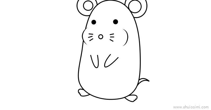 一笔画老鼠儿童画怎么画 一笔画老鼠简笔画顺序