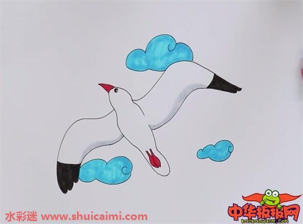 海鸥怎么画 海鸥简笔画步骤