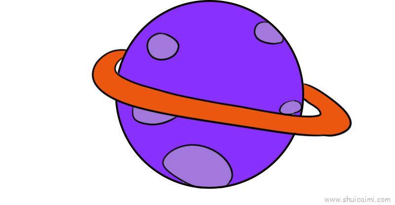 星球儿童画怎么画 星球简笔画顺序