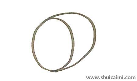 水果猕猴桃儿童简笔画