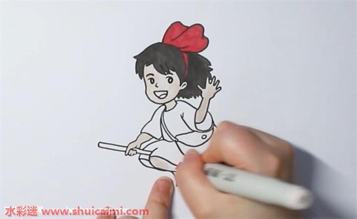 魔女宅急便琪琪怎么画 魔女宅急便琪琪简笔画简单好看