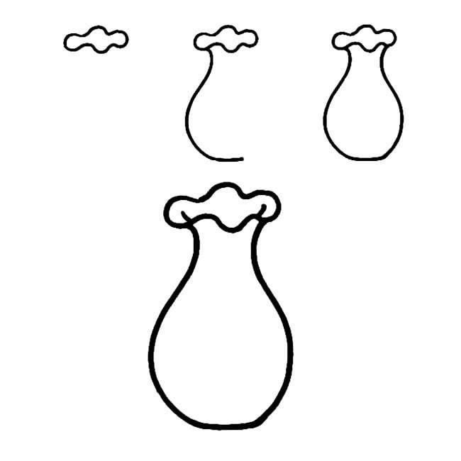 画花瓶简笔画图片大全 画花瓶简笔画图片大全七年级