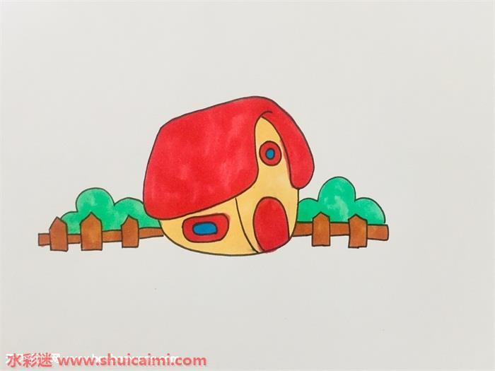 农场怎么画 农场简笔画简单好看带颜色