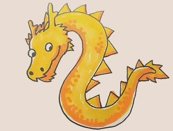 中国龙简笔画 中国龙简笔画简单霸气