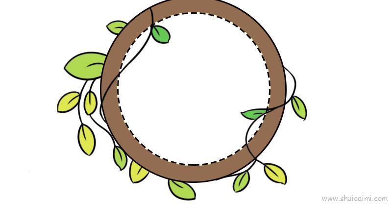 藤蔓边框儿童画怎么画 藤蔓边框简笔画顺序