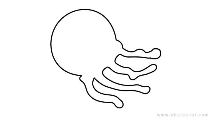 盒水母简笔画怎么画 盒水母简笔画好看