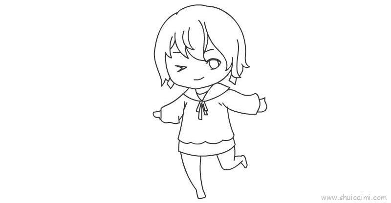 女孩儿童画怎么画 女孩简笔画简单