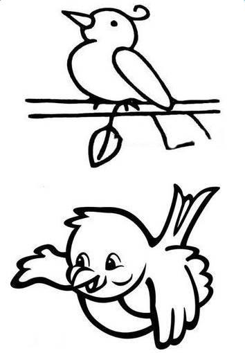 小鸟简笔画图片大全可爱 小鸟简笔画图片大全可爱好看