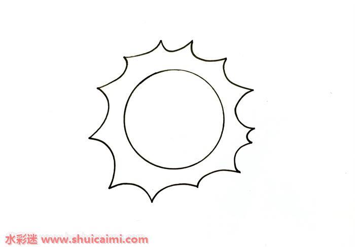 太阳公公怎么画 太阳公公简笔画图片大全带颜色