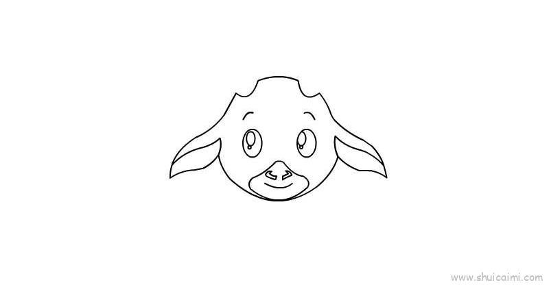 山羊胡子儿童画怎么画 山羊胡子简笔画顺序
